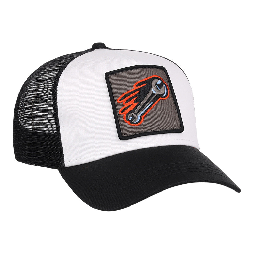 Casquette trucker EFF MiLB des Inland Empire 66ers, blanc/noir